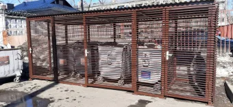 Контейнерная площадка Трубчатая 3000х2000х2200 (дшв)